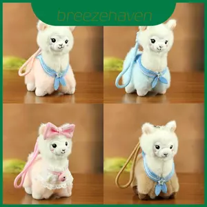 Mặt dây chuyền Alpaca nhồi bông đồ chơi bằng vải mềm cho túi sách và tặng