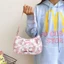 Túi đeo vai hoạt hình Nylon in hình có dây kéo sử dụng hàng ngày để