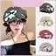 Mũ Beanie Cho Nữ Dễ Thương Chấm Bi Họa Tiết Chó Rộng Vành Mũ Chống Nắng Thời Trang Mùa Hè