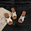 Giày sandal Pháp cao cấp mặc mùa hè cho nữ, giày cao gót nêm phong cách phương Tây, phong cách cổ t