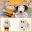 Động vật nhồi bông Snoopy và Charlie Brown có móc khóa mặt nạ
