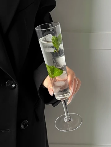 Sáng Tạo Cocktail Thủy Tinh Dung Tích Nhỏ Thủy Tinh Uống Lạnh Thủy Tinh Milkshake Thủy Tinh Nước Uống Dài Kính Tạo Bọt Thủy Tinh Champagne Thủy Tinh