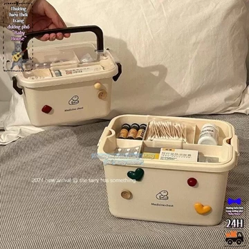 Hộp thuốc nhỏ, hộp đựng thuốc gia dụng, hộp đựng thuốc gia dụng, hộp sơ cứu ký túc xá thuốc dung tí