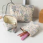 Túi đựng mỹ phẩm hợp thời trang dập nổi bằng vải Polyester để trang điểm hàng ngày và du lịch