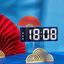 Đồng hồ báo thức thời trang hiện đại có chuyển động và nhiệt độ điện tử để sử dụng phòng ngủ hoặc văn phòng