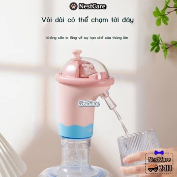 Máy bơm nước xô nước khoáng máy bơm nước máy lọc nước tự động hấp thụ nước phim hoạt hình máy lọc n