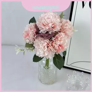 Bó hoa nhân tạo có lụa và bọt cho đạo cụ chụp ảnh và trang trí không gian sống