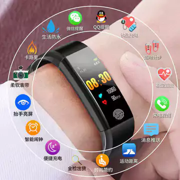 Vòng Tay Thông Minh Y68plus Huyết Áp Nhịp Tim Thể Thao Vòng Tay Nam Nữ Màn Hình Màu Đồng Hồ Đo Vòng Tay Đồng Hồ