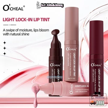O'CHEAL Ánh Sáng Khóa Màu Son Tint Son Bóng Son Tint Lip Plumping Dầu Dưỡng Ẩm Kính Chống Dính Son
