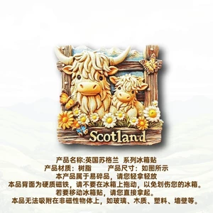 Nhãn dán từ tính Grand Cow của Anh