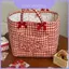Thùng lưu trữ Cotton chéo viền phong cách có họa tiết lưới cho tủ quần áo và sử dụng phòng ngủ