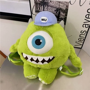 Mike Đôi Mắt To Búp Bê Sang Trọng Đồ Chơi Rag Doll Quái Vật Túi Búp Bê Có Mũ Trùm Đầu Đôi Mắt To