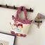 túi đeo chéo vải canvas in hình hoạt hình cầm tay phong cách Nhật Bản mềm mại cô gái cô gái trái