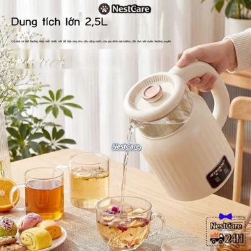 Ấm Siêu Tốc Inox 316 Ấm Siêu Tốc Ấm Siêu Tốc Trong Suốt Kính Dày Sức Khỏe Ấm Siêu Tốc Bảo Quản Nhiệ