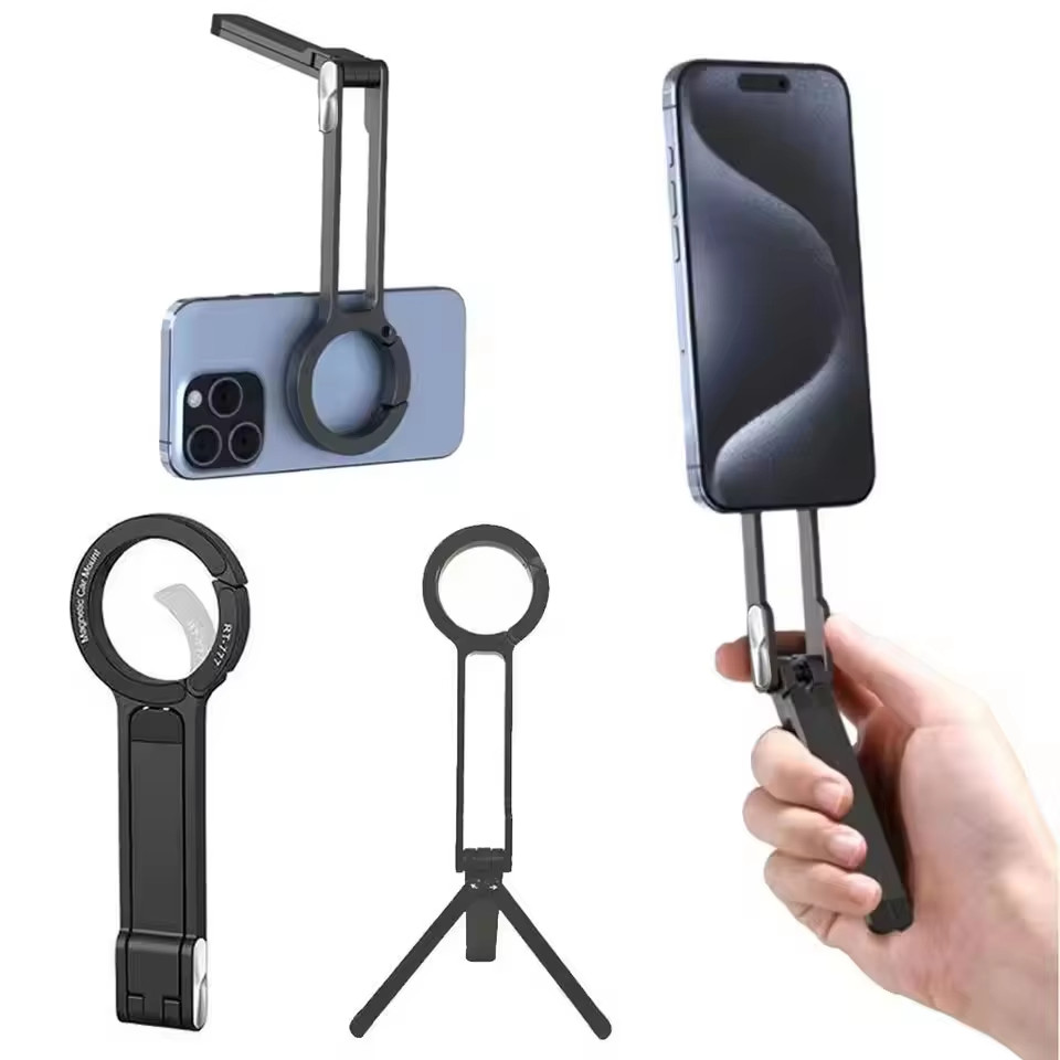Mới Di Động Đa Năng Từ Điện Thoại Gắn Có Thể Gập Lại Tam Giác Chụp Ảnh Chân Máy Ngang Và Dọc Gậy selfie Cho Trong Nhà Và Ngoài Trời