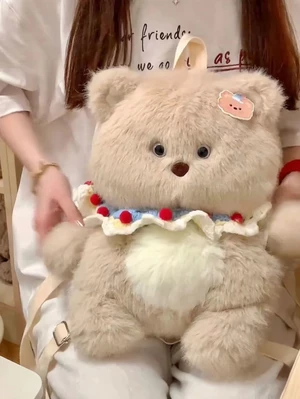 Búp bê gấu dễ thương Búp bê thỏ Ba lô búp bê Ba lô đồ chơi sang trọng Quà tặng quà tặng sinh nhậ