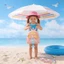 Ba lô chống nước du lịch cho trẻ em có ngăn ướt khô và họa tiết hoạt hình cho bể bơi đi biển và ngày