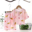Bộ đồ ngủ thỏ dưa hấu tập đi bằng vải Cotton Satin và vải thấm hút cho đồ ngủ trẻ sơ sinh