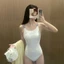 bộ jumpsuit đua áo tắm nữ dành cho gái béo che da đi tắm suối nước nóng bể bơi cao cấp