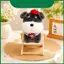Puppy Sang Trọng Móc Khóa Dễ Thương Với Cọc Ngắn Vải Và Thiết Kế Hoạt Hình Túi Trang Trí Cho