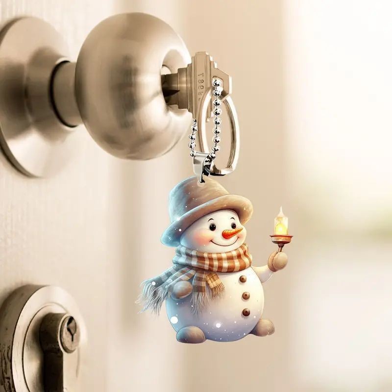 Món Quà Hoàn Hảo! Mặt Dây Chuyền Người Tuyết Cầm Tay Cho Lễ Hội  Du Lịch & Làm Quà Tặng Độc Đáo