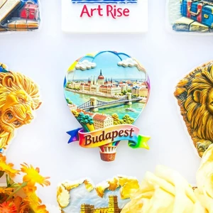Nhãn dán từ tính bong bóng khí nóng Hungary Budapest