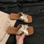 Giày sandal Pháp cao cấp mặc mùa hè cho nữ, giày cao gót nêm phong cách phương Tây, phong cách cổ t