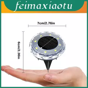 Đèn cảnh quan ngoài trời có đèn Led trắng kích hoạt và ấm áp cho lối đi trong vườn