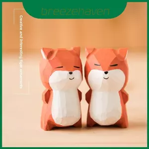 Điêu khắc trang trí bằng gỗ Fox Sáng tạo cho không gian gia đình và văn phòng