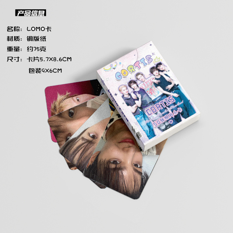 LINXX 50 CÁI CORTIS Selfie Lomo Cards Phong cách Kpop Boy Band Fan Collection Holographic Photocards Hàng hóa Quà tặng ngày lễ cho người hâm mộ