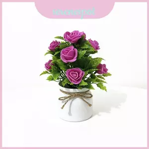Hoa Hồng Xốp Hoa Mới Có Nơ Bướm Và Đế Mây Cho Gia Đình Ngoài Trời Sự Kiện Trang Trí Và