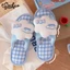 Dép vải lanh cho chó Sanrio Jade cho tất cả các mùa Giày đi trong nhà bằng vải cotton và vải