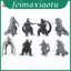 Bộ sưu tập nhân vật hành động bằng nhựa Pvc tám mảnh sống động của Godzilla và nhân vật khủng long cho trẻ em Trang trí phòng chơi