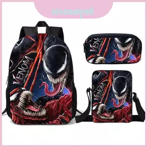 Gói đi học dành cho học sinh Venom Túi đựng đồ ăn trưa và bút chì dành cho học sinh trung học