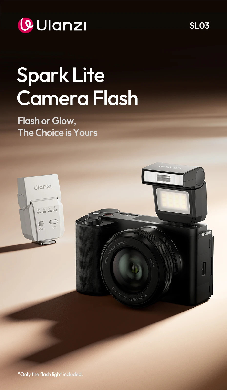 Ulanzi SL03 Đèn Tốc Độ Mini Flash Camera Flash GN8 4 Cấp Độ Có Thể Điều ...