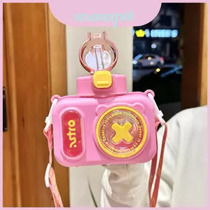 Bình Nước Uống Trẻ Em Có Nhiệt Độ Cao Nhựa Và Đáng Yêu Hoạt Hình Chi Tiết Cho Và Ngày Chơi Trường Học