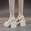 Gót Dày La Mã Giày Sandal Nữ Mùa Hè Mới Thời Trang Tăng Chiều Cao Nữ Chống Thấm Nước Nền Tảng Nê