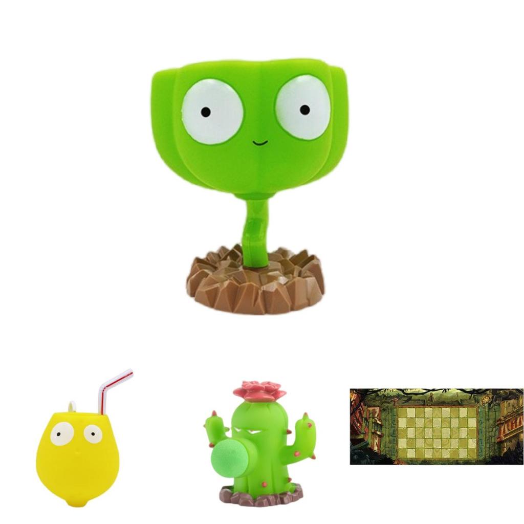 Zombie Vs Thực Vật Nhân Vật Hành Động Ô Liu Súng Máy Với Gelatin Mềm Tạp Chí Đậu Hà Lan Pháo Ngô Và