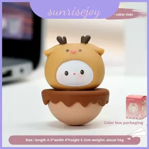 Hươu Nhựa Whimical Trang Trí Tượng Trang Trí Văn Phòng Giảm Căng Thẳng Cho Thanh Thiếu Niên Trẻ Em Và