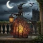 Đèn Halloween Phù Thủy Halloween Trang Trí Tiệc Nhựa Hình Hoạt Động Pin Cho Trang Trí Ma Quái