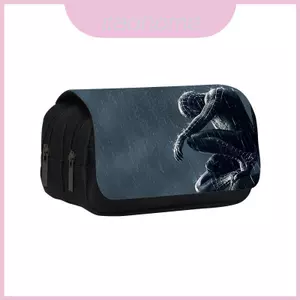 Người Nhện Phong Cách Thường Ngày Nylon Tổ Chức Văn Phòng Phẩm Với Ngăn Kép Cho Đồ Dùng Học Tập