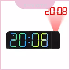 Đồng hồ báo thức hiện đại kỹ thuật số bằng nhựa có màn hình Led và phòng ngủ chỉ báo nhiệt độ cho