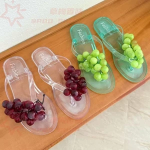 Dép xỏ ngón mô phỏng thạch trái cây mùa hè ins kiểu dáng đẹp, dép xỏ ngón nhẹ và thanh lịch
