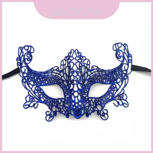Mặt nạ đen góa phụ theo chủ đề với họa tiết kim loại cho ngày lễ Cosplay và tiệc tùng