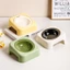 Macaron Giá Trị Cao UFO Mèo Bát Gốm Bát Thực Phẩm Cho Mèo Bát Cơm Sắt Khung Cổ Hỗ Trợ Giá Đỡ Cho Chó Bát Thức Ăn Cho Chó Bát Cho Chó