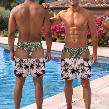 Quần short đi biển ngộ nghĩnh Đồ lót giả Quần short in tùy chỉnh Tiệc độc thân Quà tặng Prank Thời trang mùa hè Quần short in tùy chỉnh Quần lót giả Quần short đi biển Tiệc đi biển Quần short vui nhộn