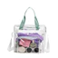 Jelly Tote Pvc có nội thất không lót và túi ngoài 3d để tập thể dục và đi biển