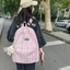 Ba lô sọc đơn giản phong cách Nhật Bản sức chứa lớn Túi đi học sinh viên đại học thiết kế ba lô