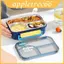 Hộp đựng Bento bằng thép không gỉ cổ điển có ngăn riêng chống rò rỉ Sử dụng hàng ngày để