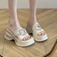 Dép đế dày đế dày Niche dành cho nữ mặc ngoài mùa hè giày sandal một dây cao gót đa năng mới